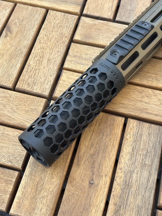 Supressor airsoft 48 mm x 130 mm rosca m14 x 1 esquerda