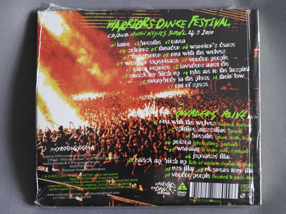 The Prodigy *Live World's On Fire* CD DVD 2011 Europe SEALED