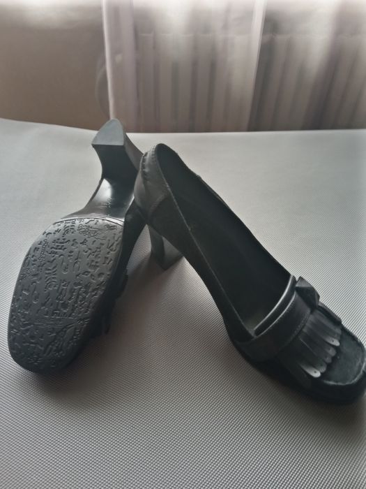 Туфли кожаные чёрные