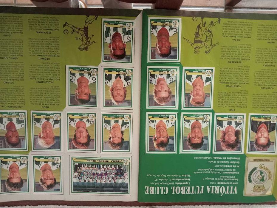 caderneta panini de futebol,estrelas do campeonato,época 94-95- faltam 49 cromos de 367