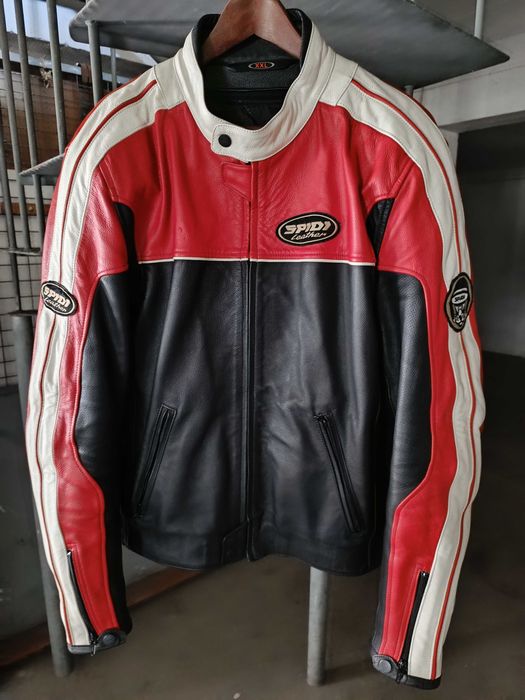 Blusão moto da Spidi pele, XXL.