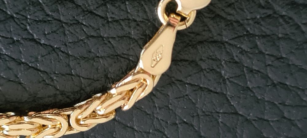 Nowy złoty Łańcuszek splot Królewski 585 ,27,45gr.60cm