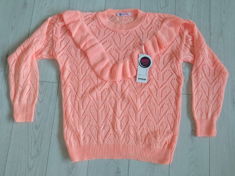 Śliczny ażurowy sweterek