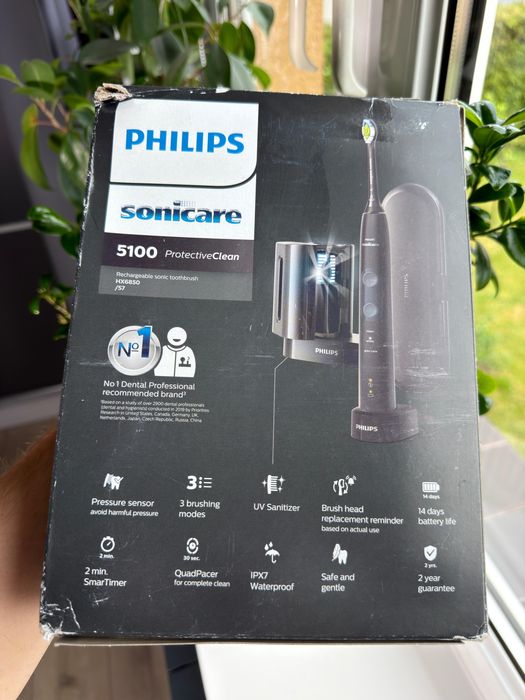Philips Szczoteczka Soniczna ProtectiveClean 5100 HX6850/57 Dezynfektor UV