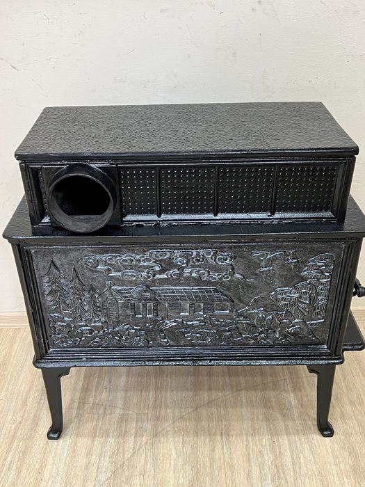 Чавунна дровʼяна піч. Обігрів.ПічКамін.