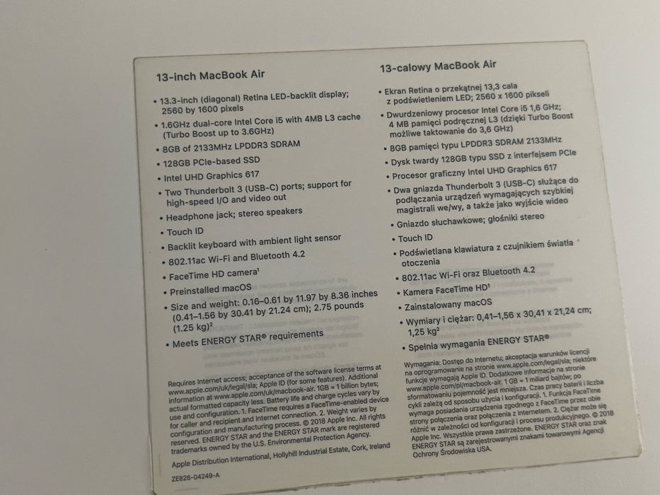 Laptop MacBook Air