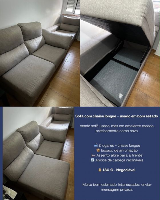 Venda de eletrodomésticos e móveis