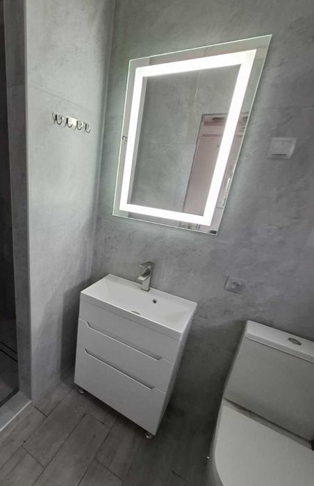 Раковина, умивальник прямокутний У КОМПЛЕКТІ з тумбою 50, 55, 60 см. Від виробника.