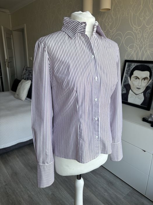 Project CLASSICO • koszula damska ze srebrną nitką S