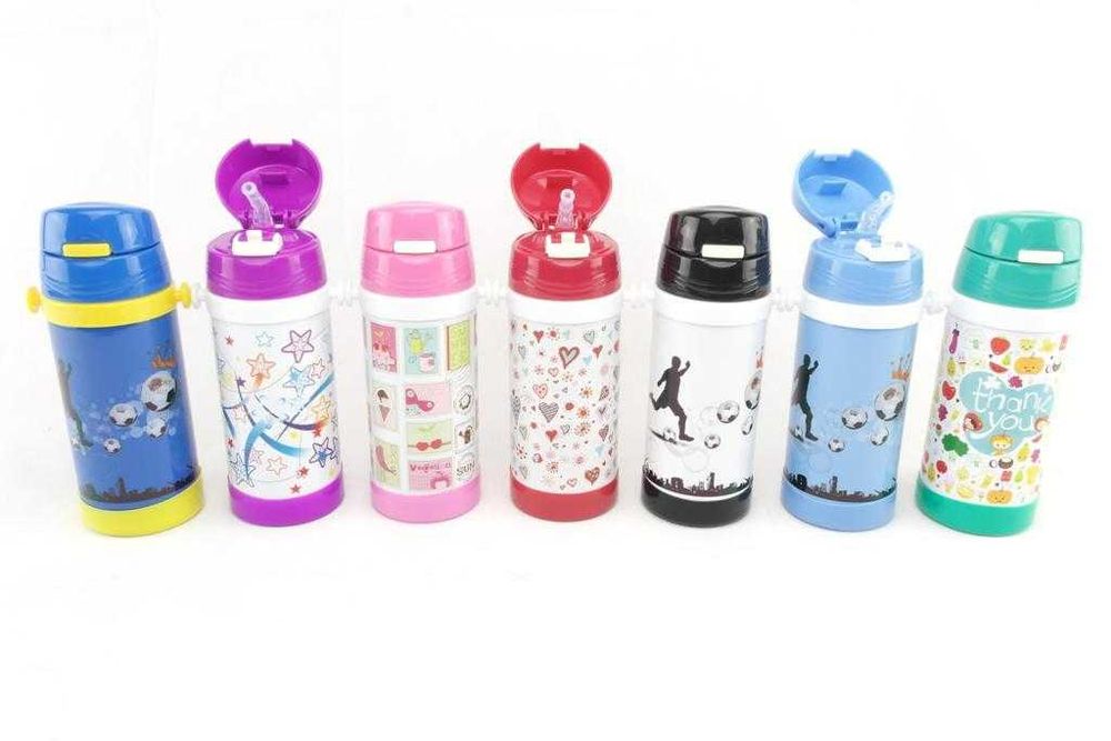 Термос детский термос дітячий с трубочкой 320мл А-Плюс 1776 нержавійка