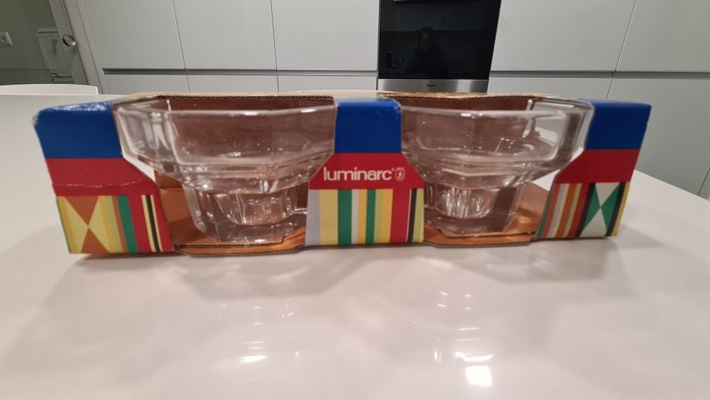 Dois castiçais para velas em vidro Octime Luminarc