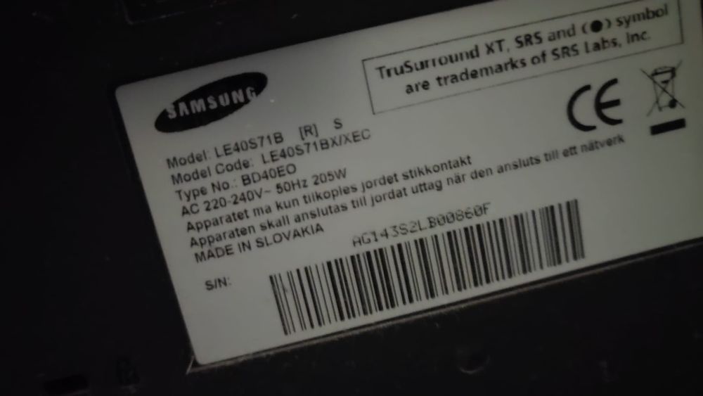 Plasma Samsung usada