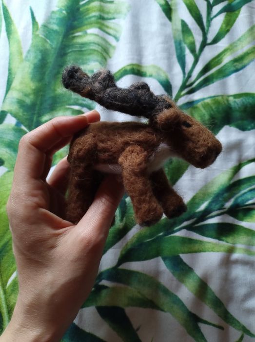 Maskotka zabawka figurka renifer jeleń