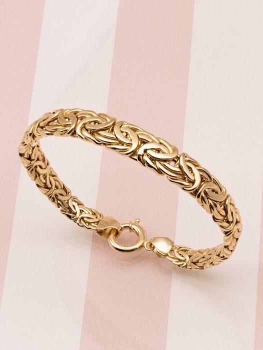 Splot królewski. Złota bransoletka. Próba 585