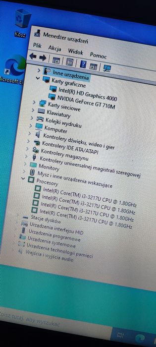 Laptop Notebook Asus 15.6 cala intel i3 8GB RAM dysk SSD+ HDD Karta graficzna NVIDIA GeForce GT710 + GRATIS myszka bezprzewodowa i torba