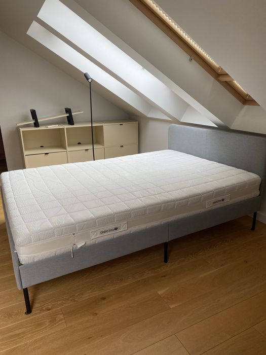 Łóżko tapicerowane IKEA SLATTUM