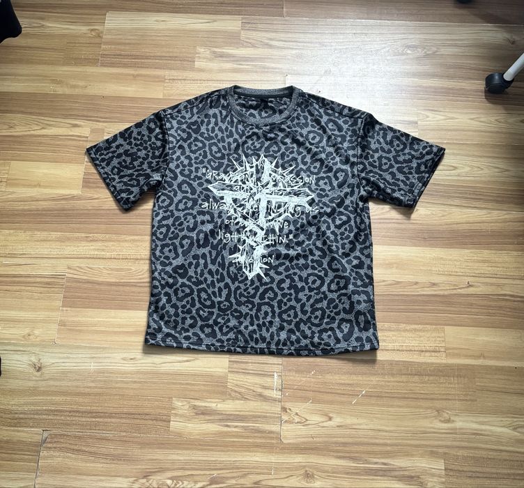 ROMWE футболка M леопардовий принт / graphic tee