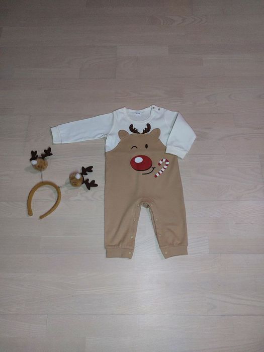 Новорічний костюмчик "Оленятко"ромпер 86 розміру і