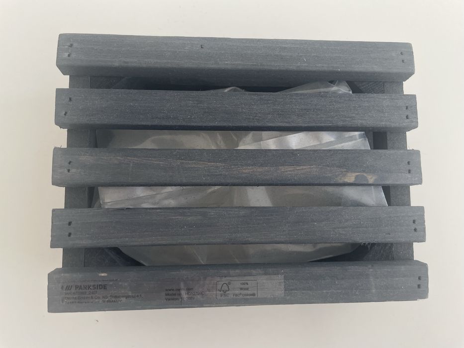 Doniczka drewno szary Parkside 17,5 cm x 12,5 x 7,5 cm