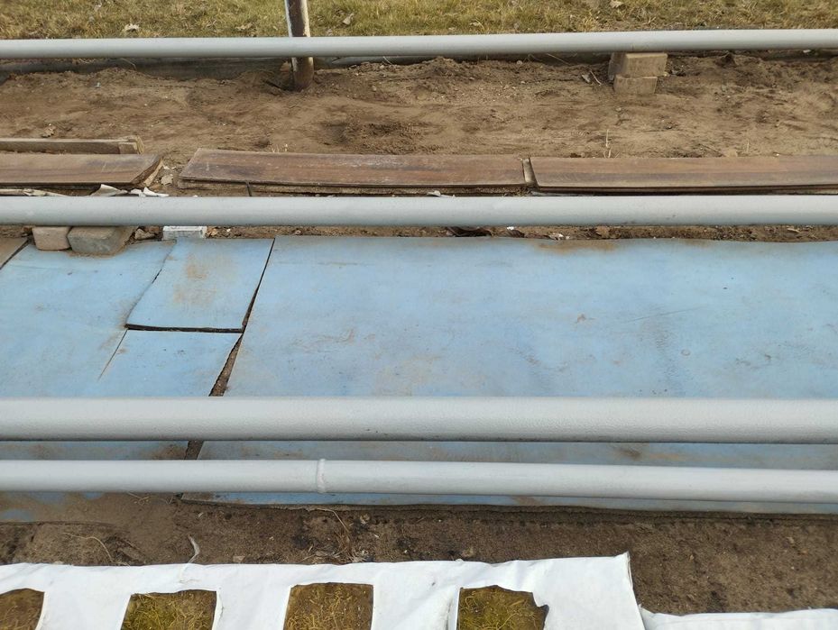 Komplet stalowych rur grzewczych (CO)  do tuneli