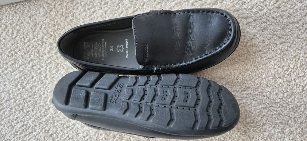 Mokasyny skórzane Geox