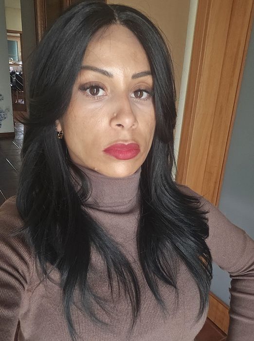 Lace front realista ao cabelo humano