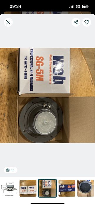 Colunas Web SH-5M 150 Watts - Novo