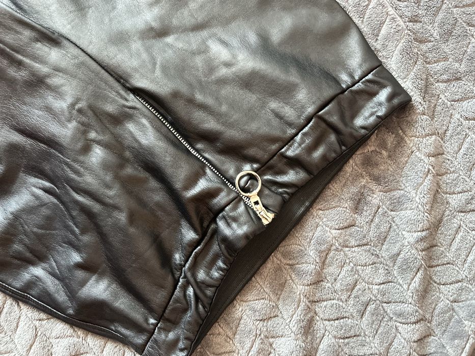 Легінси зі штучної шкіри з утепленням XL