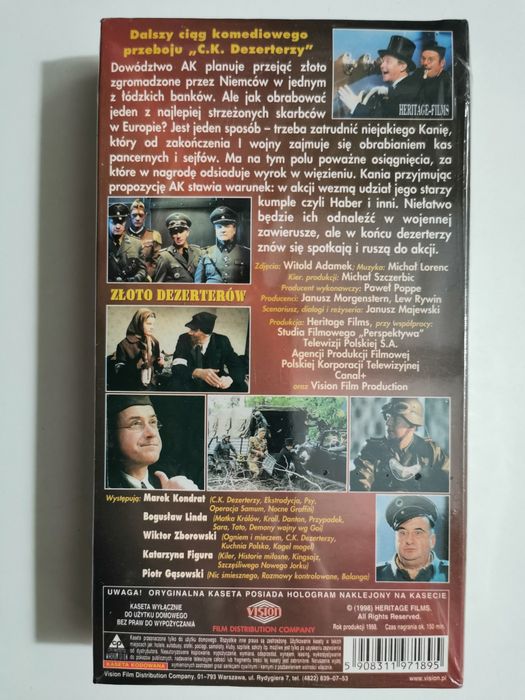 VHS. Złoto Dezerterów. Marek Kondrat