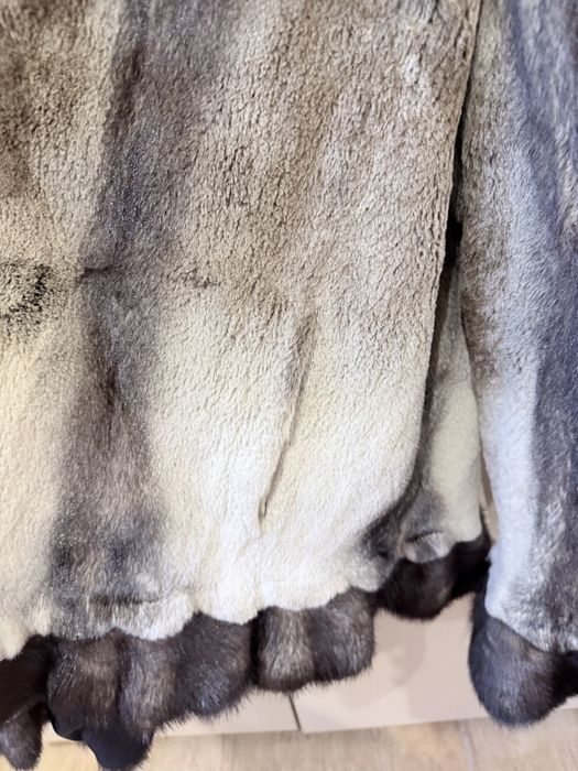 Шуба норкова з капюшоном