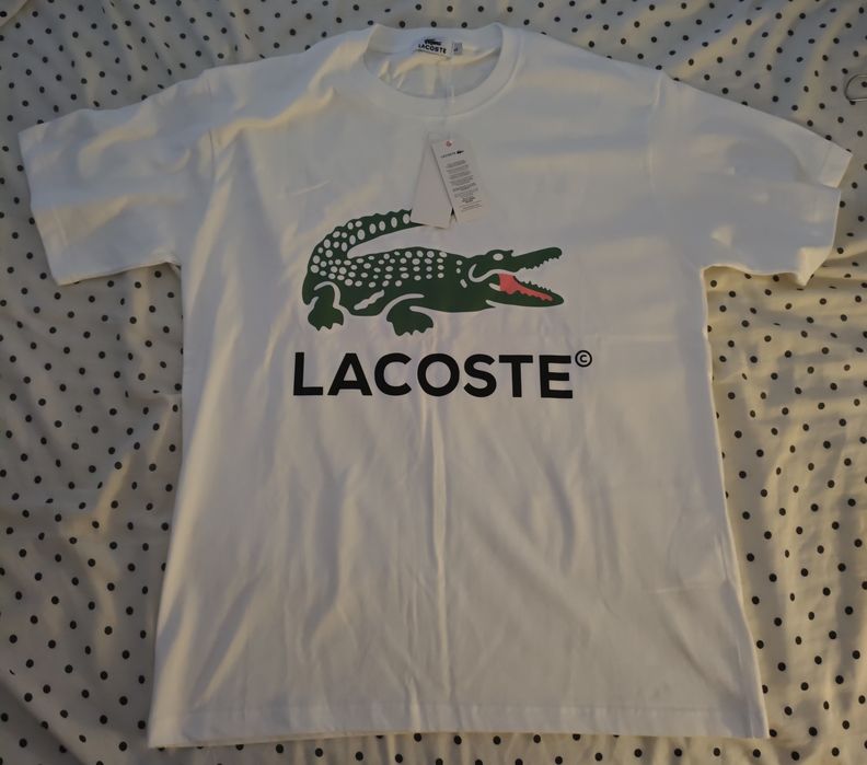 Tshirt Branca Lacoste Homem