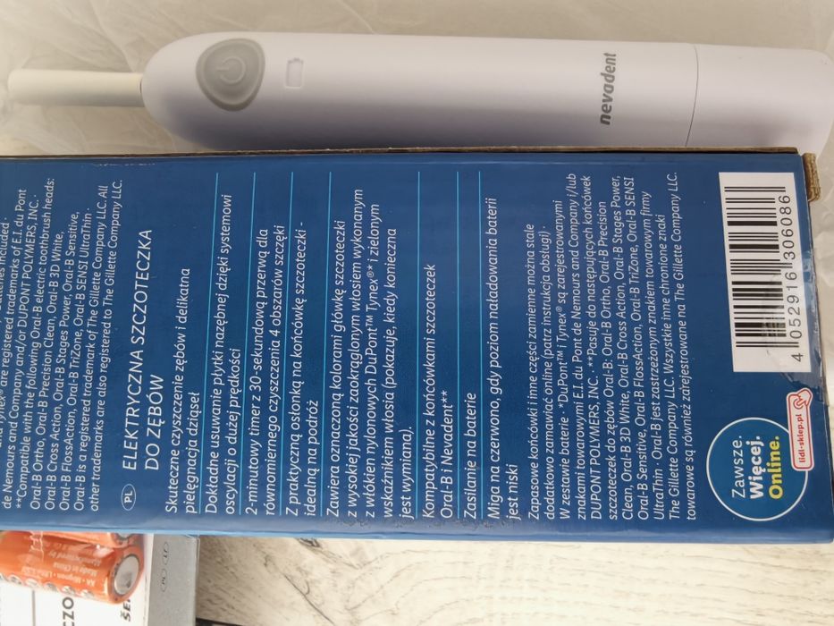 Elektryczna szczoteczka do zębów Nevadent Electirc Toolhbrush