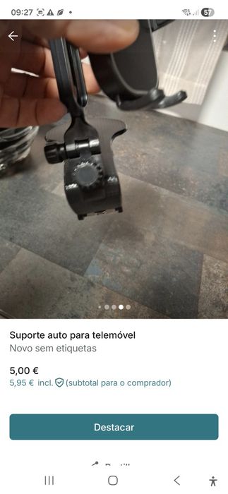 Suporte Auto para Telemóvel