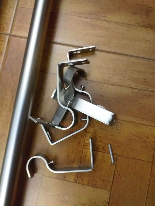 3 Varões Inox para cortinas