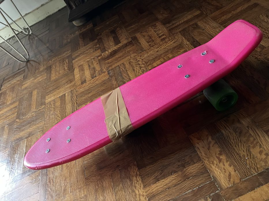 Skate retro cor de rosa