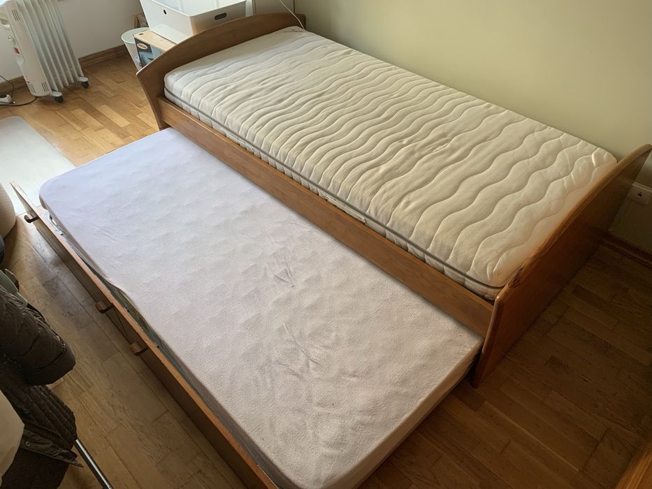 Cama Individual com possibilidade de se transformar em cama de casal.