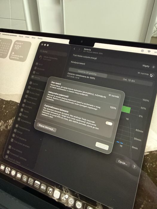 MacBook Air M2 | 100% kondycja baterii