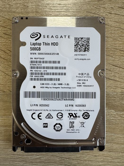 Жорсткий диск 500 Gb 2,5”
