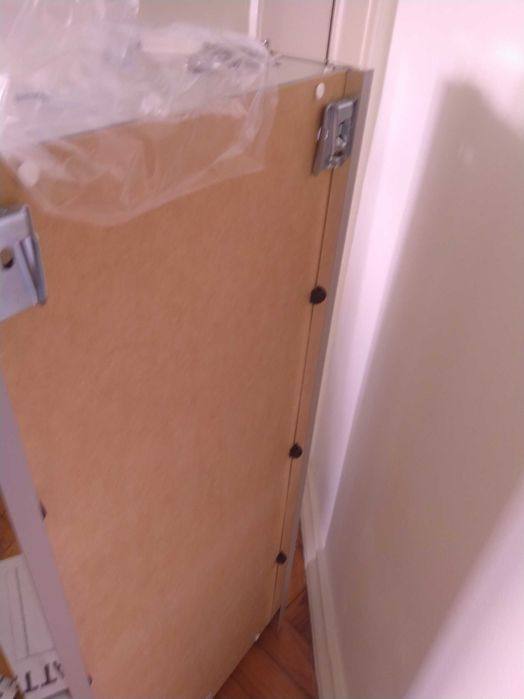 LETTAN armário espelhado casa de banho IKEA com 1 porta e prateleiras