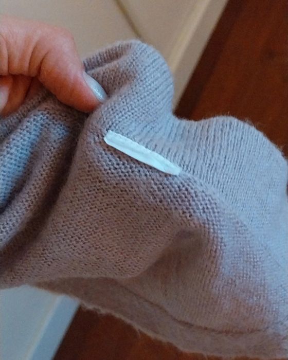 Cardigan assimétrico | lilás | malha quente lã | 3 Suisses