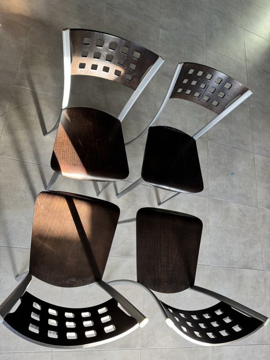 4 cadeiras de cozinha em wenge