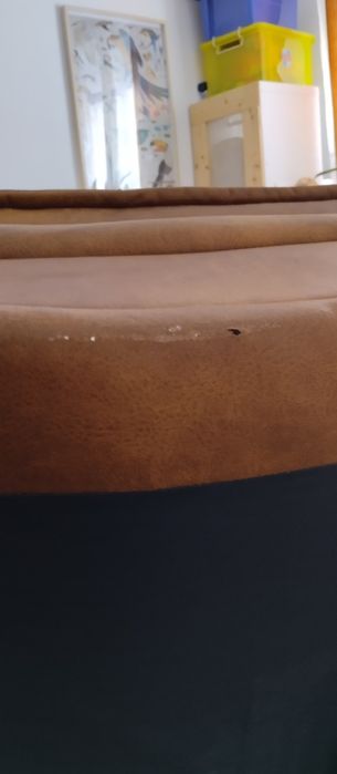 Sofá Cama Castanho vintage