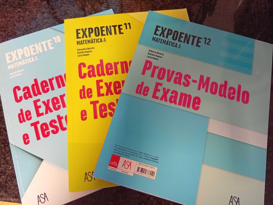 Livros de exercícios de matemática A