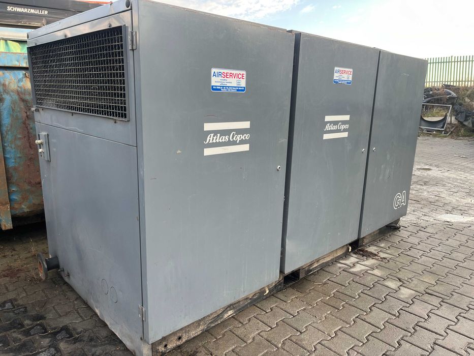 Sprężarka śrubowa ATLAS COPCO GA808, 75kW, 11,25m3/min