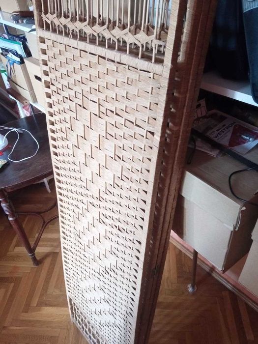 Parawan składany ścianka działowa, 2 sztuki (150cm i 180cm) Boho retro