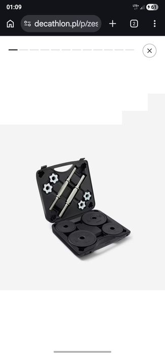 Hantelki 2x10kg w walizce