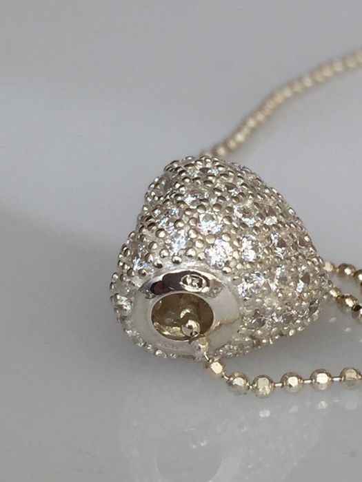 Знижка ! Срібна цепочка Thomas Sabo, Серце , цирконій