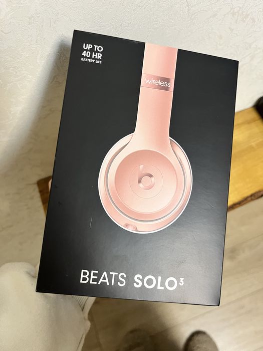 наушники повнорозмірні бездротові Stereo Beats Solo 3 рожеве золото