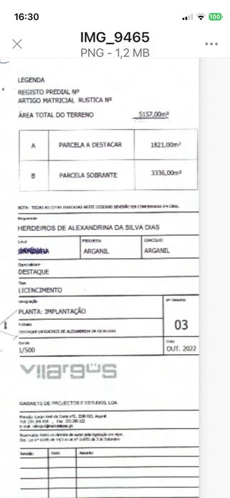 Terreno para construção