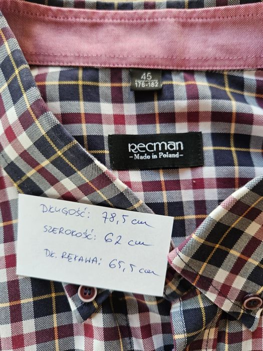 Koszula Recman XXL krata casual
